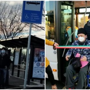 Una fermata dei bus anche per i disabili, da oggi è al Città Fiera di Martignacco