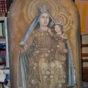 Restaurata l'antica pala della Madonna con bambino di Lusevera