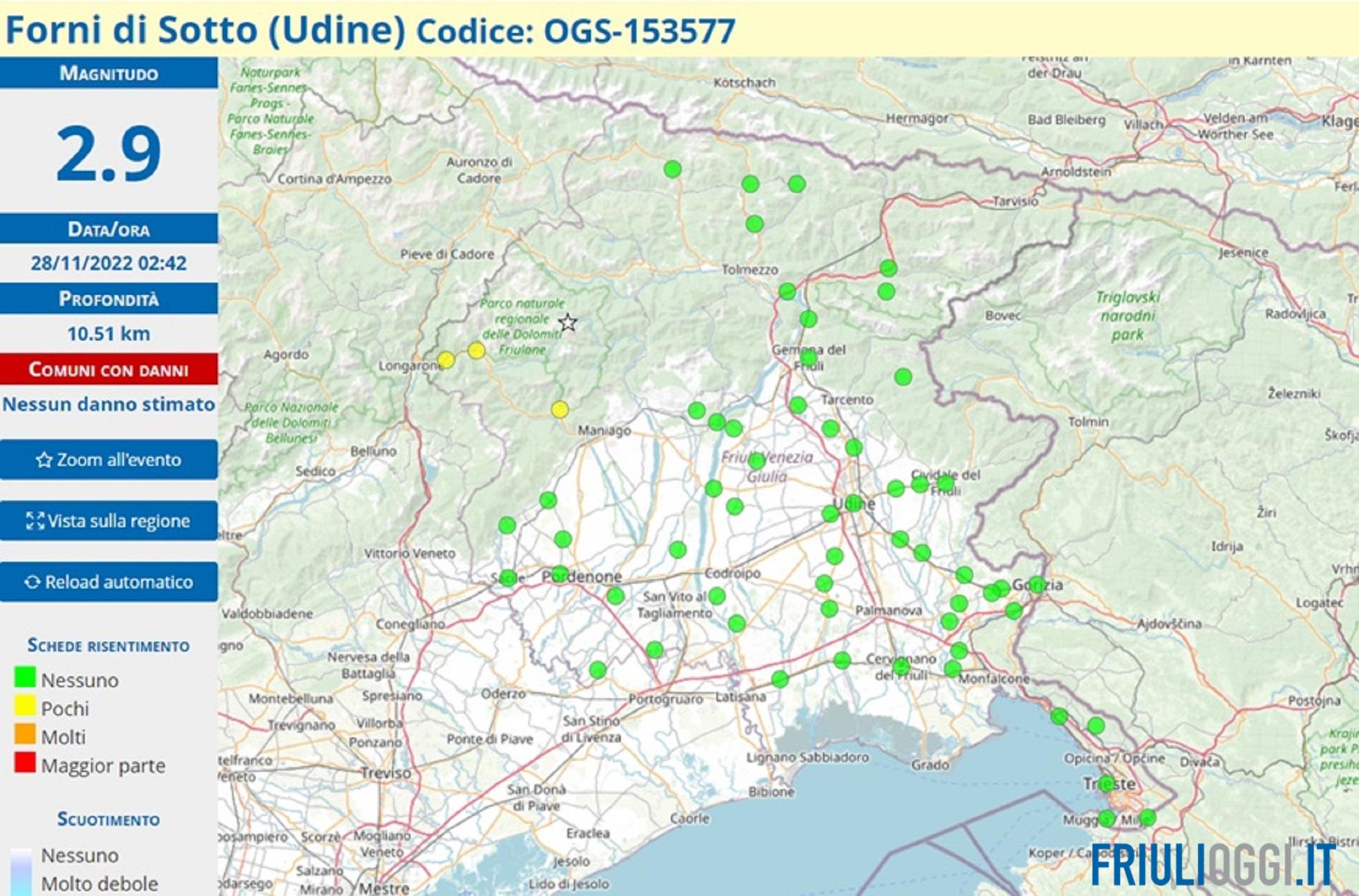 Scossa Di Terremoto In Friuli Ecco Quanto E Dove Stata Avvertita Scossa di terremoto in friuli ecco quanto e dove stata avvertita