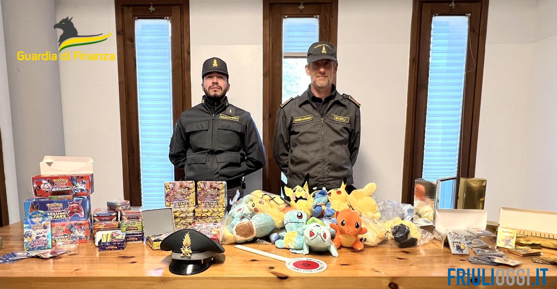 Giocattoli Disney e Pokemon falsi, maxi sequestro in Friuli