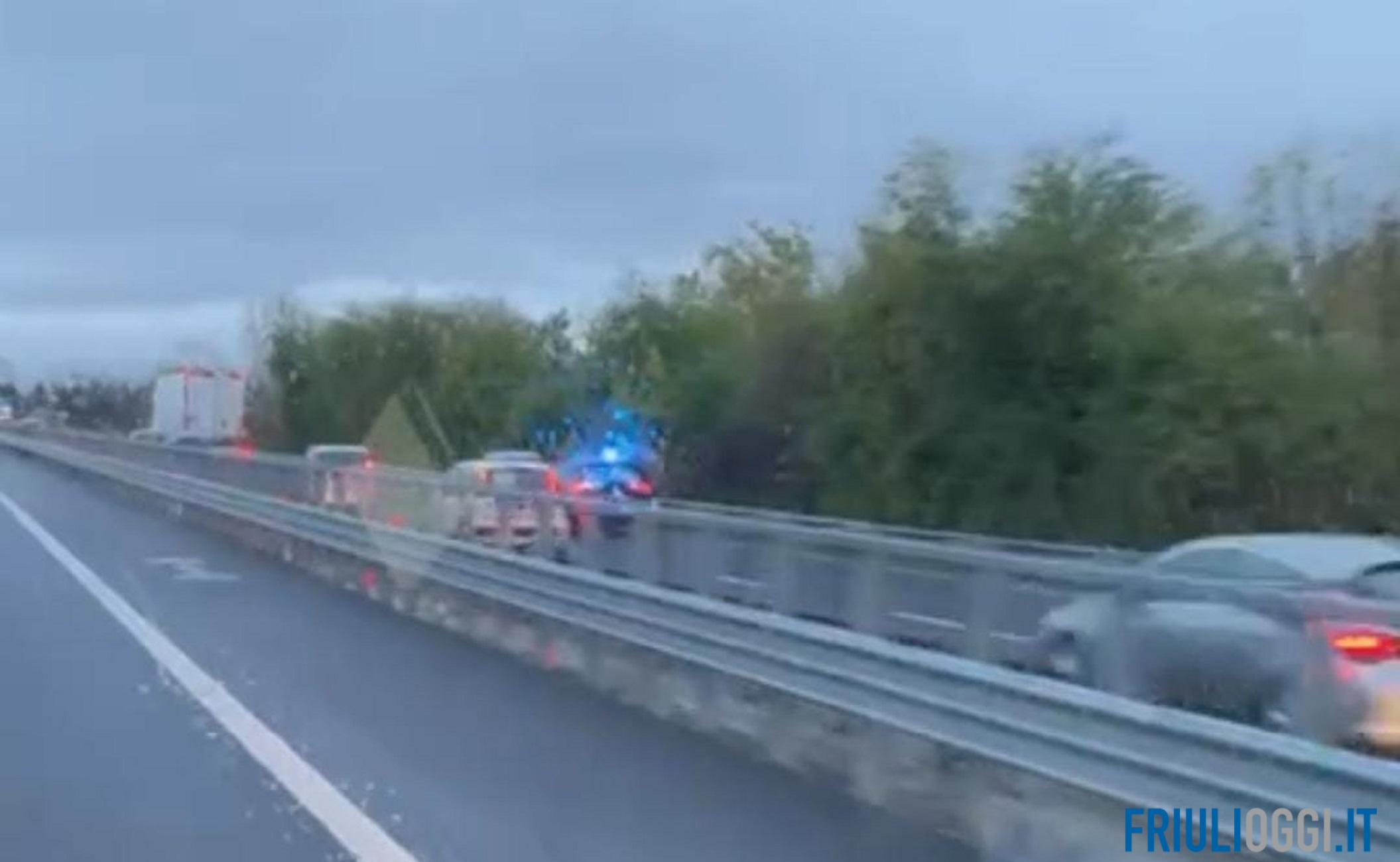 Incidenti sulla tangenziale di Udine, traffico in tilt e code