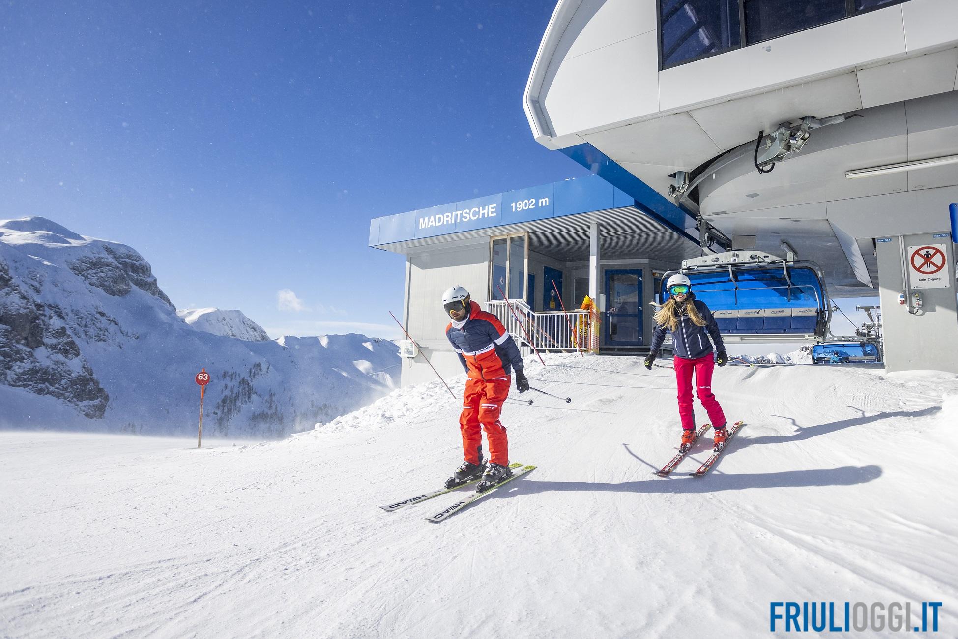 A Pramollo 32 chilometri di piste aperte per il fine settimana