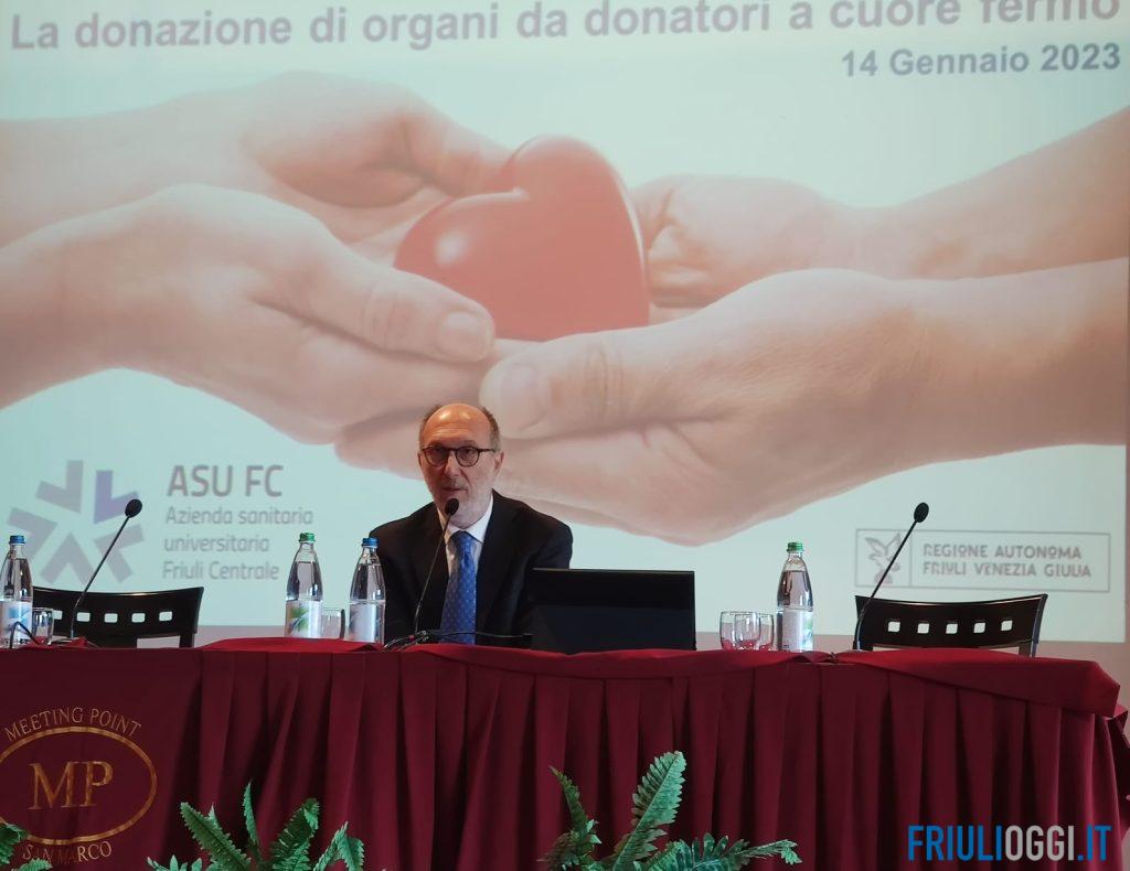 Il vicegovernatore Riccardi al convegno sui trapianti a Palmanova