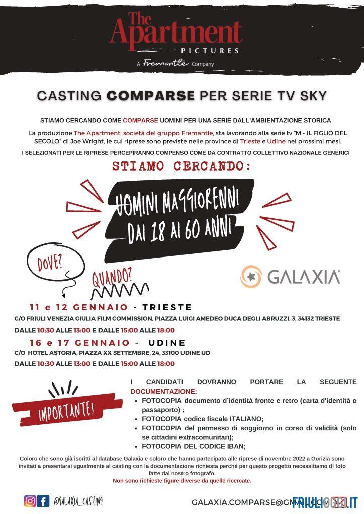 Casting serie tv Mussolini.