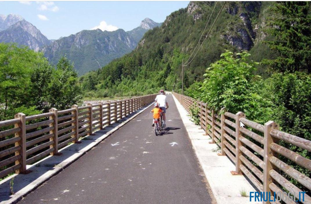 Da Claut a Forni di Sotto in bici, il nuovo percorso turistico