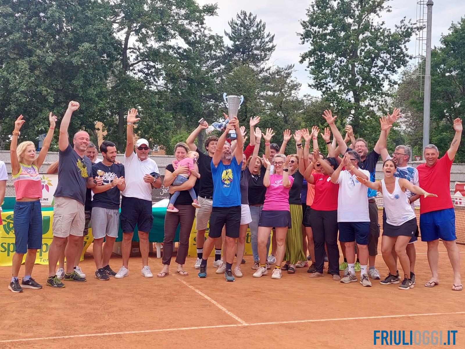 Finali nazionali Uisp di tennis, vince il Friuli Venezia Giulia