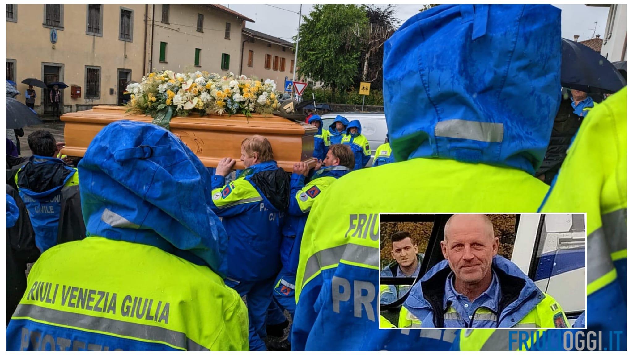 A tarcento i funerali di Giovanni Anzil, morto a soli 57 anni