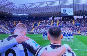udinese verona minuto silenzio bruno pizzul