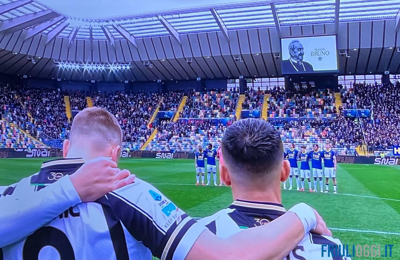 udinese verona minuto silenzio bruno pizzul
