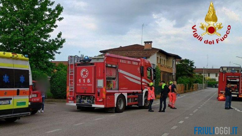 esplosione incendio pordenone