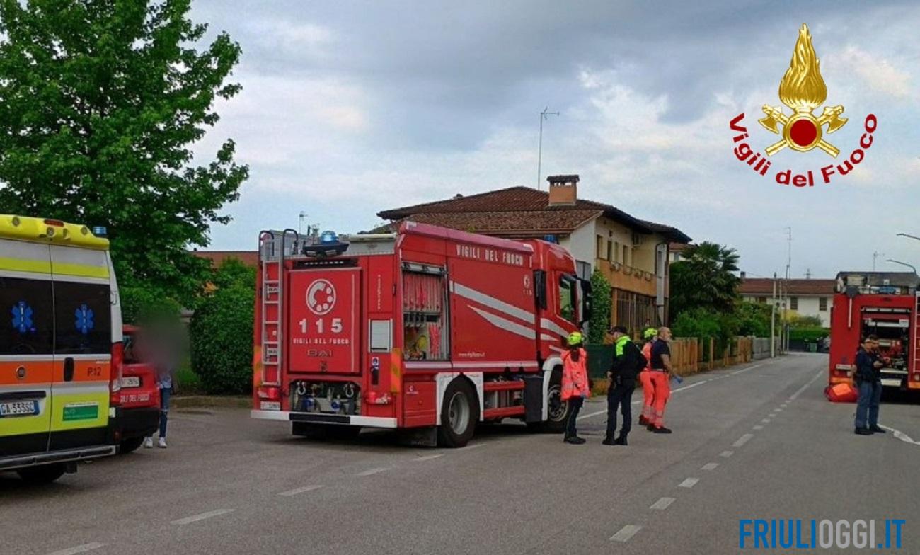 esplosione incendio pordenone