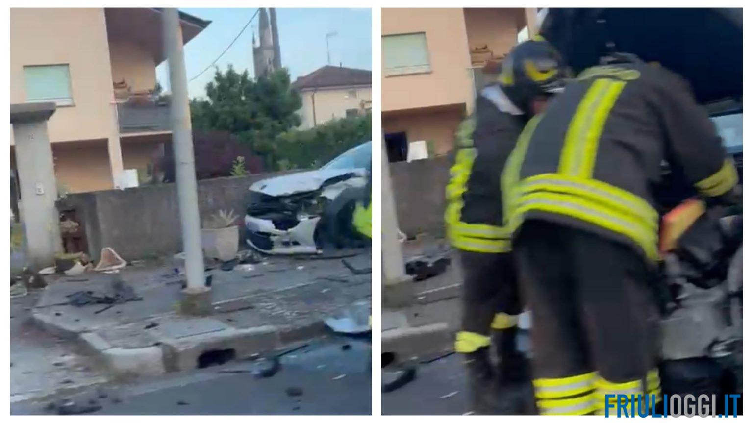 Scontro tra due auto a Bressa di Campoformido, ferito un bambino