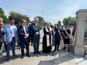 L'inaugurazione del parco di Rivignano.