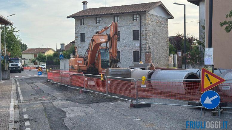 lavori rete fognaria buttrio