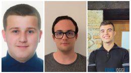 Francesco Cuttini, Samuele Fabbro e Kevin Revello