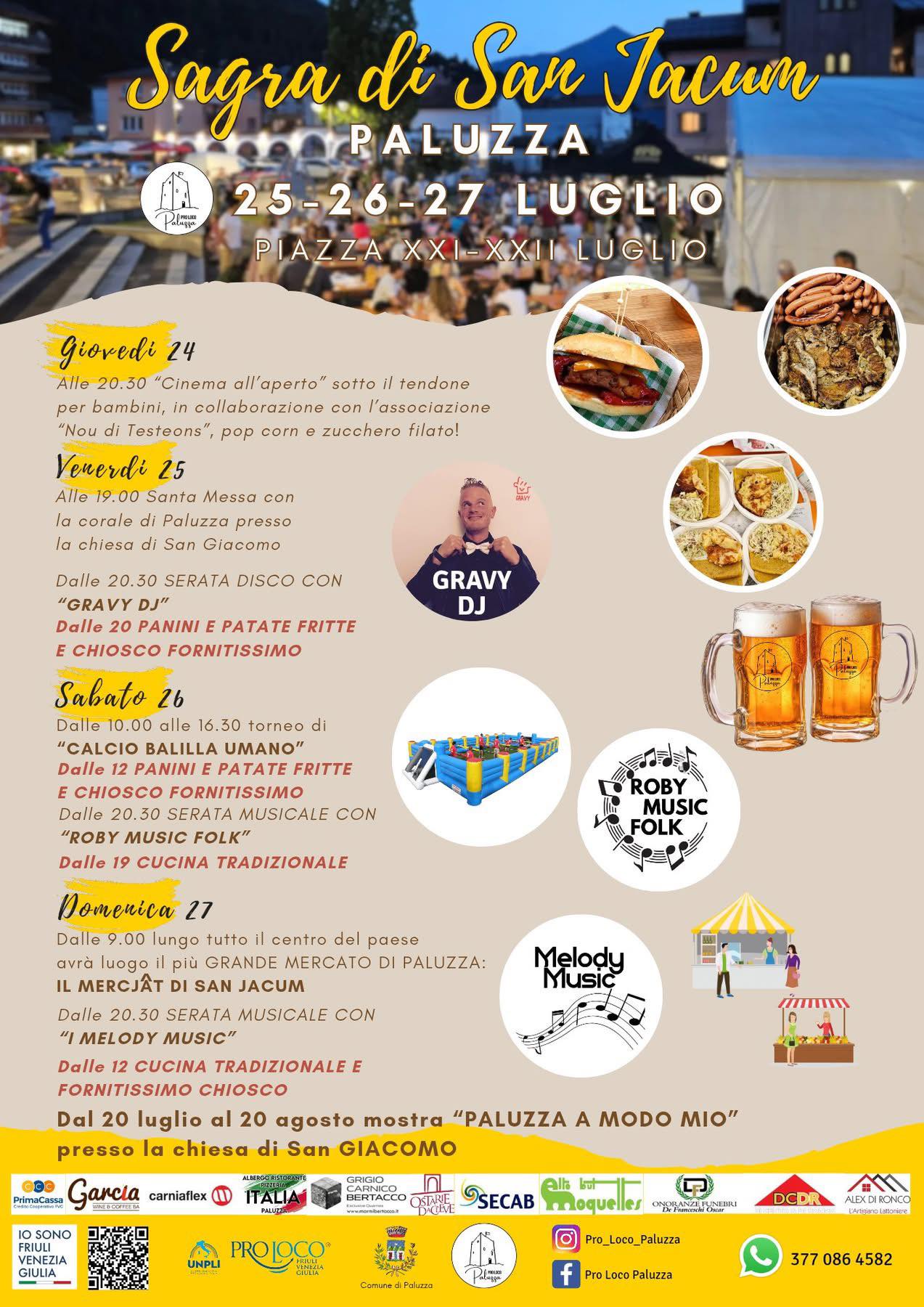 Sagra di San Jacum paluzza 2025