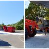 camion ribaltato sale rimozione