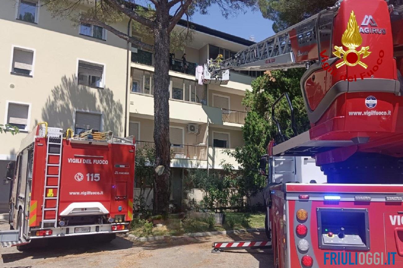 incendio appartamento udine