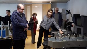 Il vice governatore con delega alla Cultura Mario Anzil in visita alla Cineteca del Friuli a Gemona del Friuli