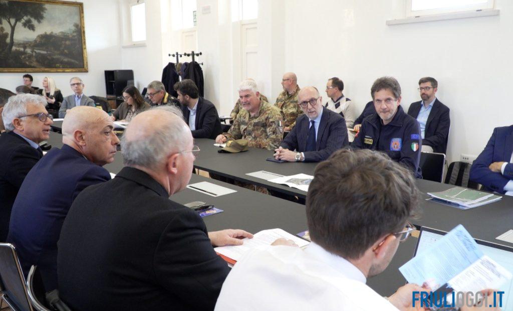 riunione comitato sicurezza Udine maxi piano Gemona 50 anniversario terremoto Bocelli Zuppi