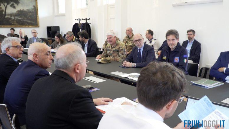 riunione comitato sicurezza Udine maxi piano Gemona 50 anniversario terremoto Bocelli Zuppi