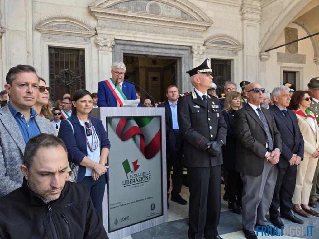Festa della Liberazione a Udine, le parole del sindaco De Toni per il 25 aprile