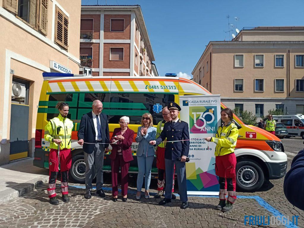 Nuova ambulanza per la Croce Verde di Gorizia grazie a Cassa Rurale Fvg