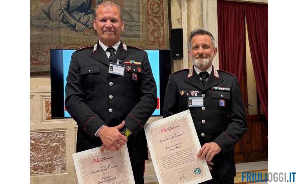 Salvano sciatrice in arresto cardiaco: premiati a Roma due Carabinieri