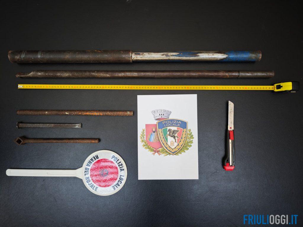 Coppia di evasi fermata a Reana: in auto avevano mazze di ferro e un taglierino