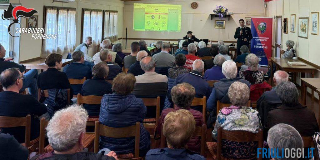 A Cordenons i carabinieri spiegano come difendersi dalle truffe