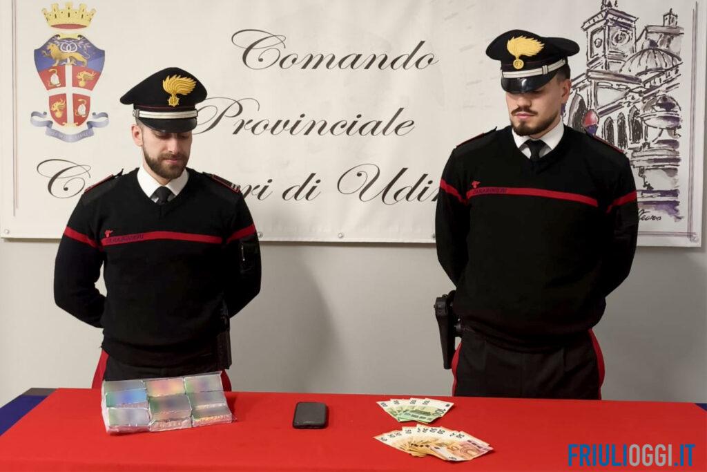 Fermato con un chilo di hashish a Udine: arrestato un 21enne
