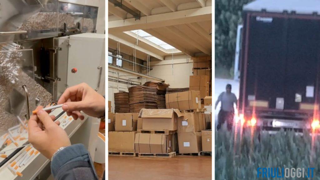 Dalla fabbrica alle spedizioni: come funzionava il maxi contrabbando delle sigarette in Friuli