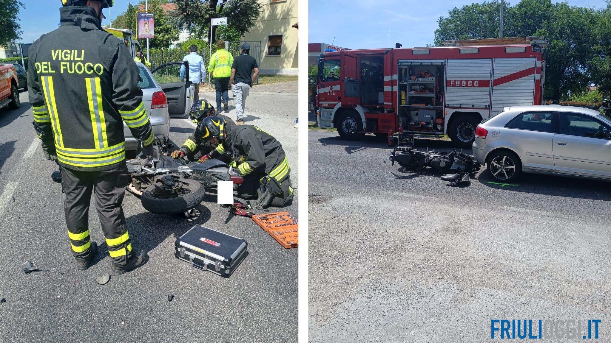 Incidente a San Giovanni al Natisone, ferito un motociclista