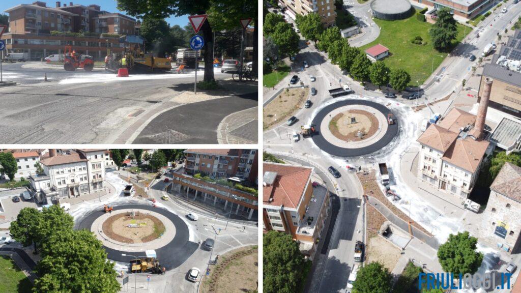 Asfaltature in piazzale Cavedalis, lavori di notte per concludere il cantiere
