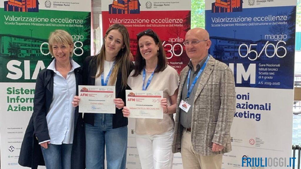 Una studentessa del Deganutti alle gare nazionali di economia