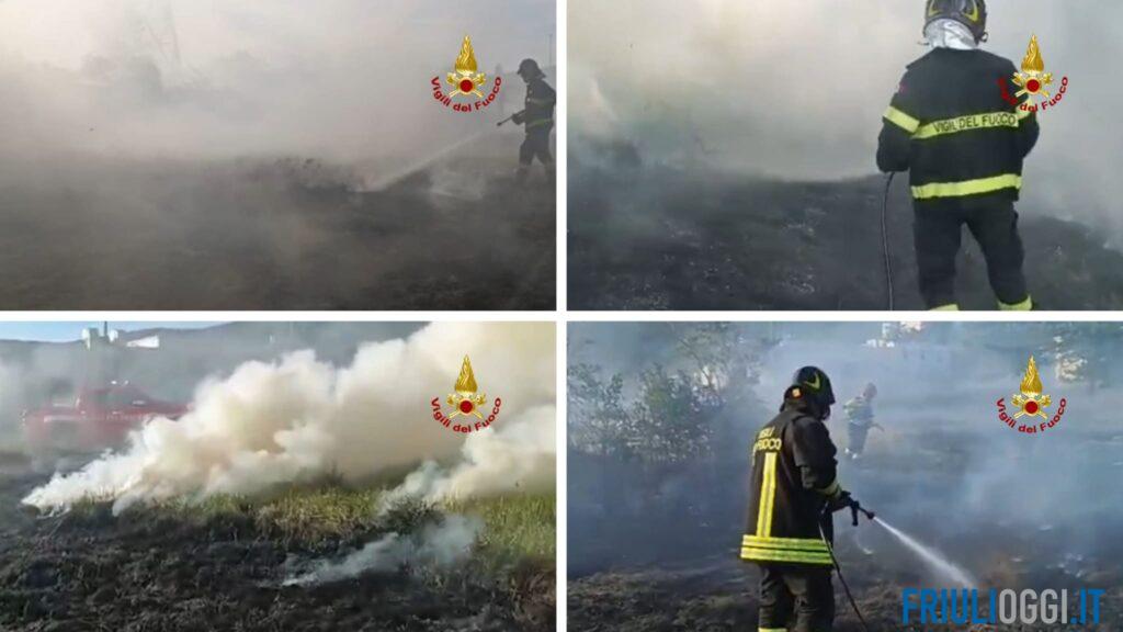 Vasto incendio a Trieste, bruciati oltre 3mila metri quadrati