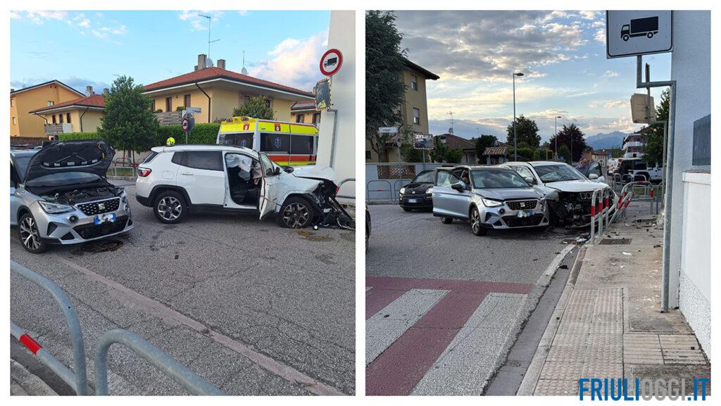 Schianto tra due auto, altro incidente all’incrocio di Cavalicco