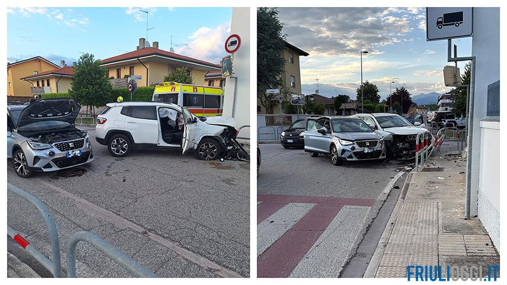 Schianto tra due auto, altro incidente all’incrocio di Cavalicco