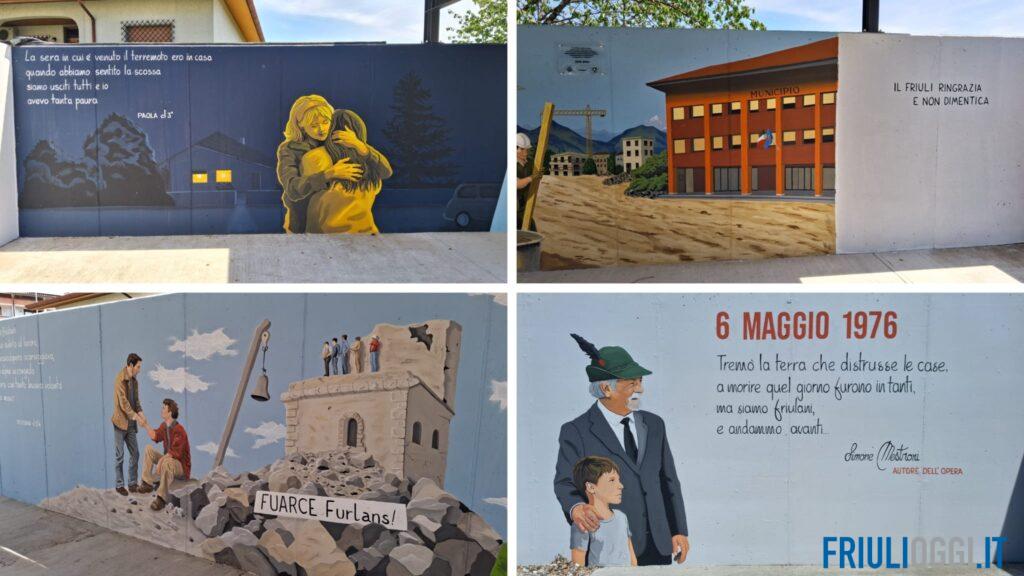 Magnano ricorda l’Orcolat: un murales e un brano per i 50 anni del terremoto