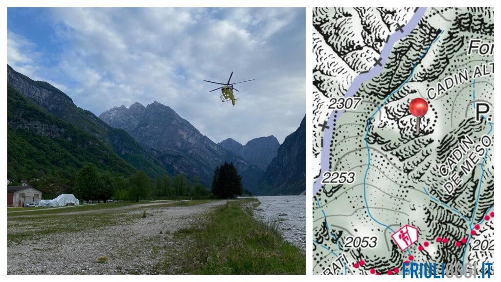 Escursionista 21enne scivola nel canalone a 2mila metri: salvato all’alba