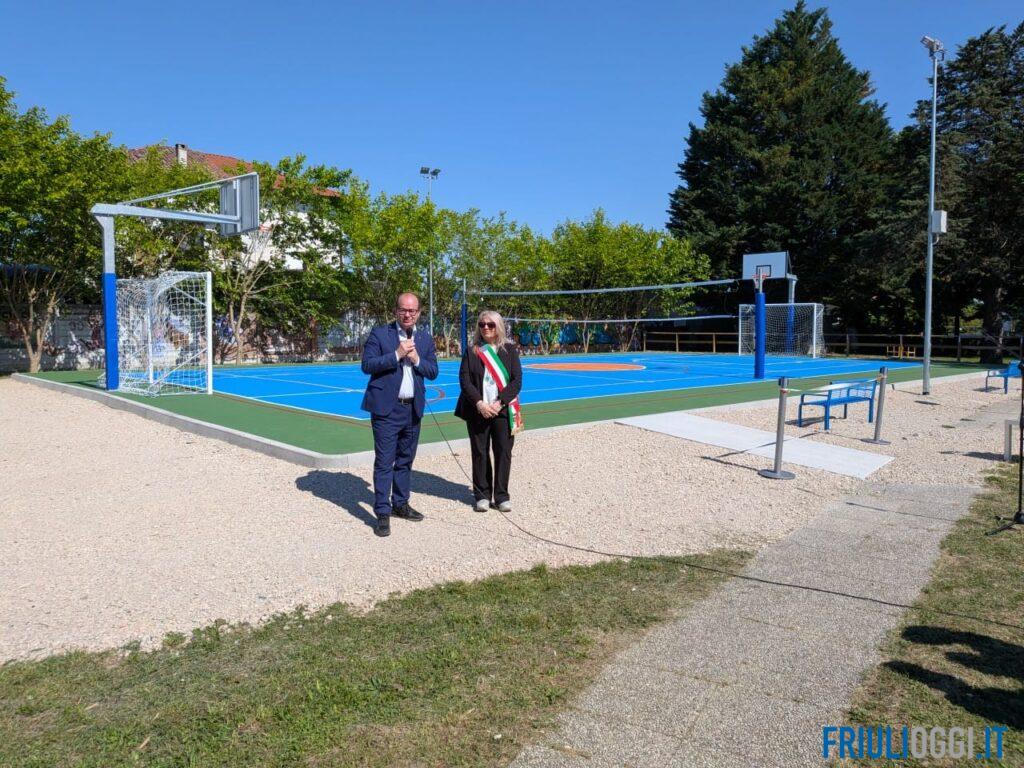 A Muzzana taglio del nastro per il nuovo campo sportivo polivalente
