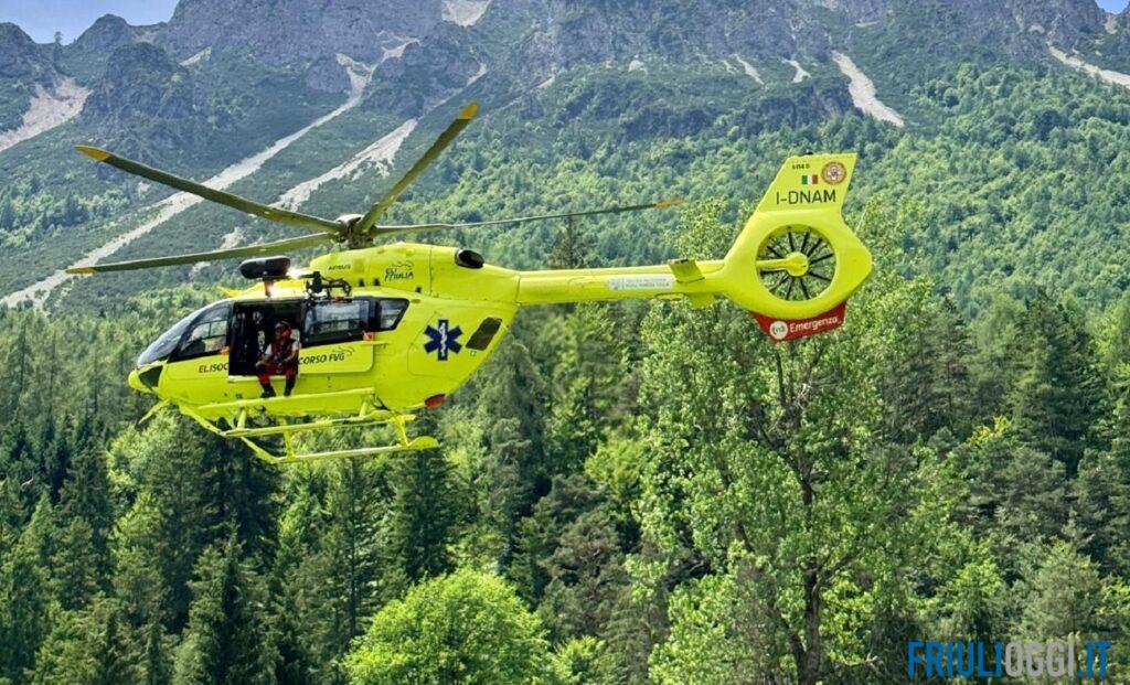 Cade sui salti di roccia sul Troi dai Sclops, escursionista soccorsa con l’elicottero