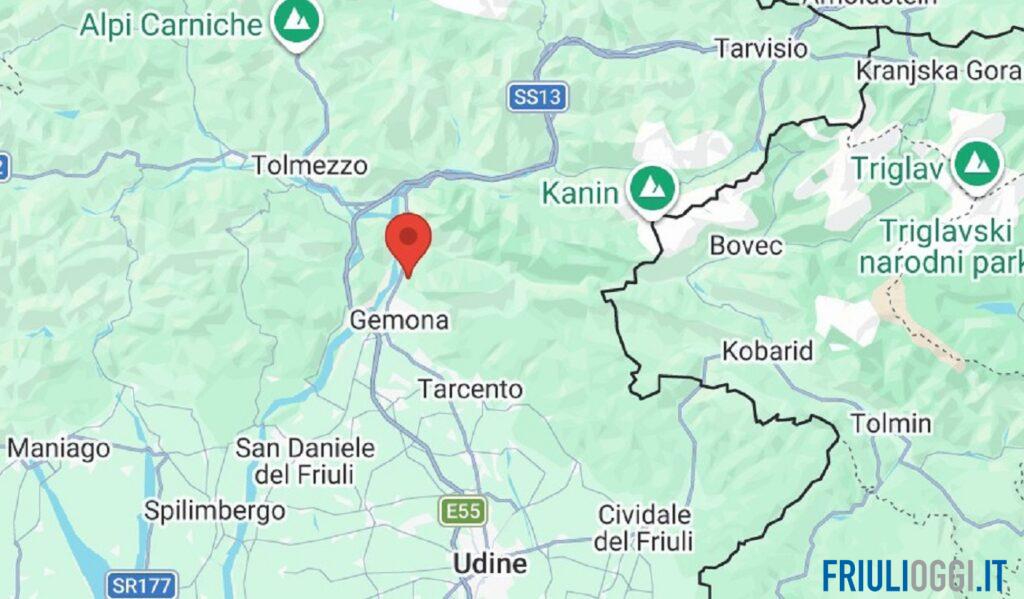 Scossa di terremoto nella notte tra Gemona e Amaro: magnitudo 3.4