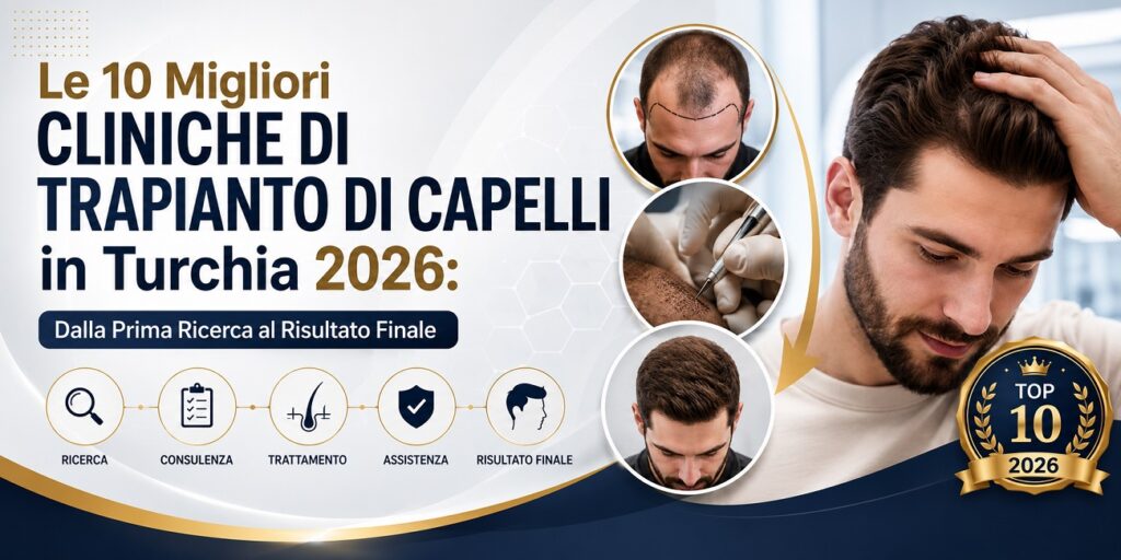 Le 10 migliori cliniche di trapianto di capelli in Turchia 2026: dalla prima ricerca al risultato finale