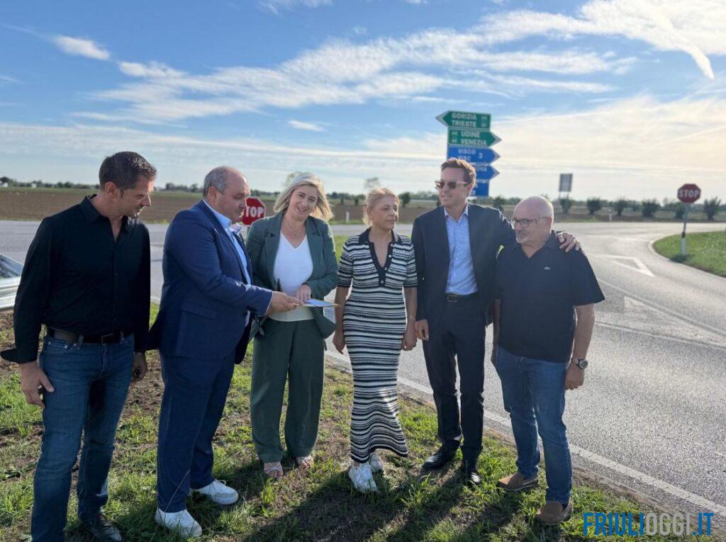Incidenti e velocità, a San Vito al Torre nuova rotatoria per la sicurezza dell’incrocio