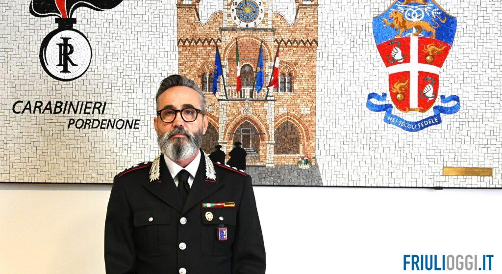 Carabinieri di Pordenone, il capitano Marco Occhipinti alla guida del Nucleo Investigativo