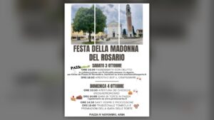 Locandina ufficiale della Festa della Madonna del Rosario 2026 ad Arba