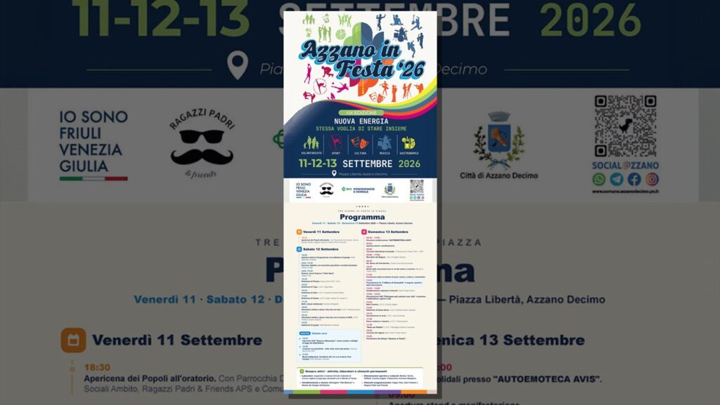 Programma ufficiale di Azzano in Festa 2026