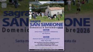 Locandina della Sagra di San Simeone 2026 a Bordano