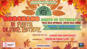Locandina della Festa di Fine Estate 2026 a Borgnano